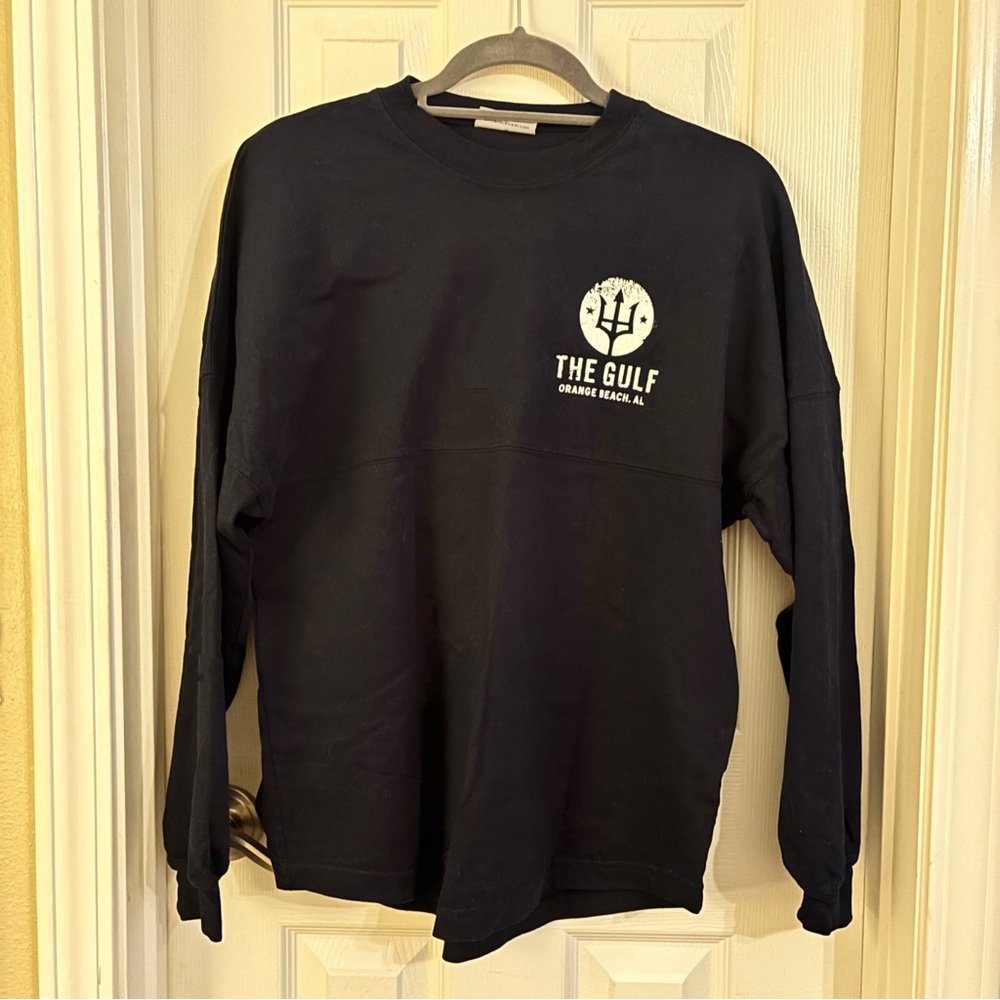 The Gulf - Orange Beach, AL Sweatshirt- Navy and White - size XS - Picture 2 of 4